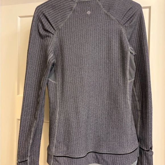 Lululemon Think Fast Heathered Herringbone Long Sleeve sz 6 - Picture 4 of 4